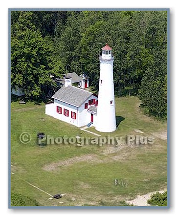 Aerial photo of Sturgeon Point Lighthouse #14V