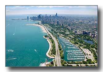 Diversey Harbor & the Chicago Skyline