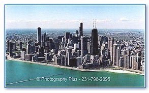the Chicago skyline