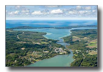 Lake Leelanau aerial photo