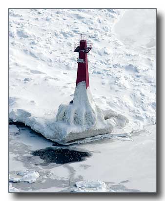 Winter Muskegon Lighthouse