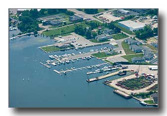 Aerial photo of the Yacht Harbor and Yacht Club at Sturgeon Bay 7/11/17 #52