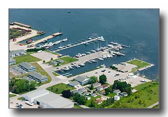Aerial photo of the Yacht Harbor and Yacht Club at Sturgeon Bay 7/11/17 #85