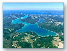 Aerial View of Walloon Lake