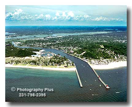 Grand River Flow >> Aerial Photo Of Grand Haven Michigan Where The Grand River Grand River Flow >> Aerial Photo Of Grand Haven Michigan Where The Grand River