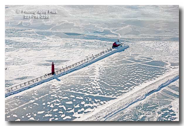 Grand Haven Channel in Winter