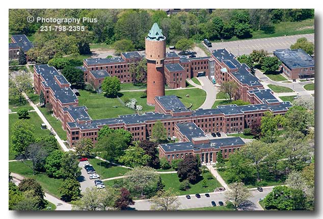 An Aerial Photo Of The State Psychiatric Hospital In Kalamazoo MI 
