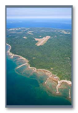 Beaver Island Shoreline and Airport