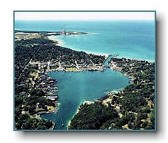 Round Lake aerial photo, Charlevoix, MI