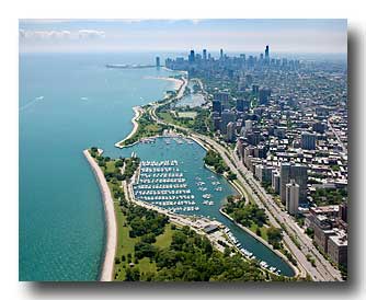 Belmont Harbor and the Chicago Skyline