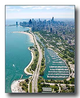 Diversey Harbor & the Chicago Skyline