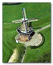 Aerial photo of the Holland Windmill
