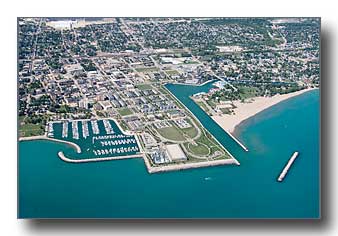 Aerial photo of Kenosha, Wisconsin