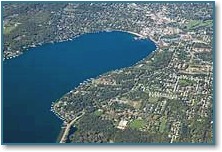 Lake Geneva aerial photo