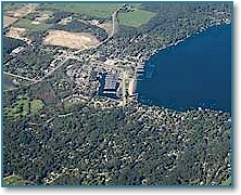 Lake Geneva aerial photo