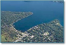 Lake Geneva aerial picture