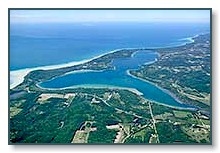 Aerial photo of Lake Leelanau