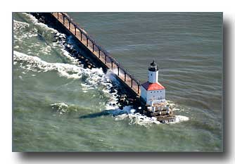 The Pier Lighthouse at MI City, IN