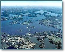 Lake Minnetonka from southwest to northeast