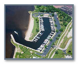 Lakeshore Yacht Harbor aerial photo