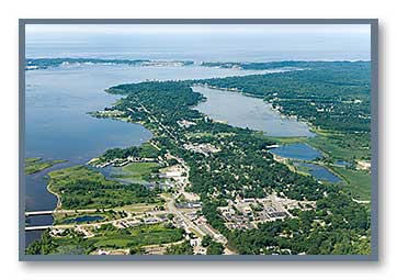 North Muskegon viewed to the West