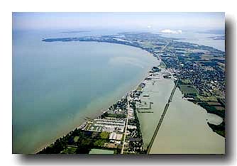 Lake Erie Shoreline Aerial Photo