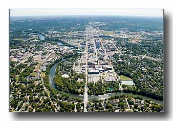 South Bend and the St Joseph River