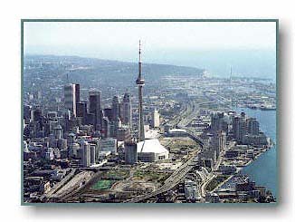 Downtown Toronto aerial view
