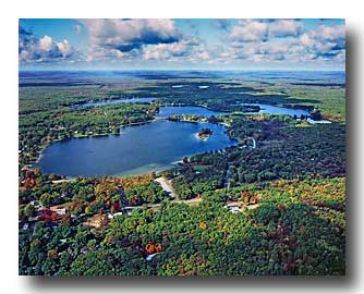 Aerial photo of Twin Lake