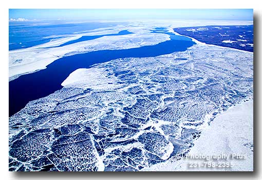 Ice Floes on Lake Michigan